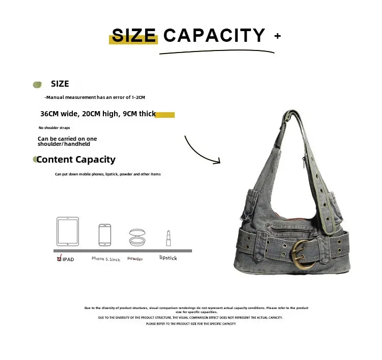 Sac à main vintage en denim