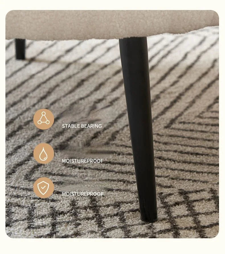 Chaise cozy texture velvet