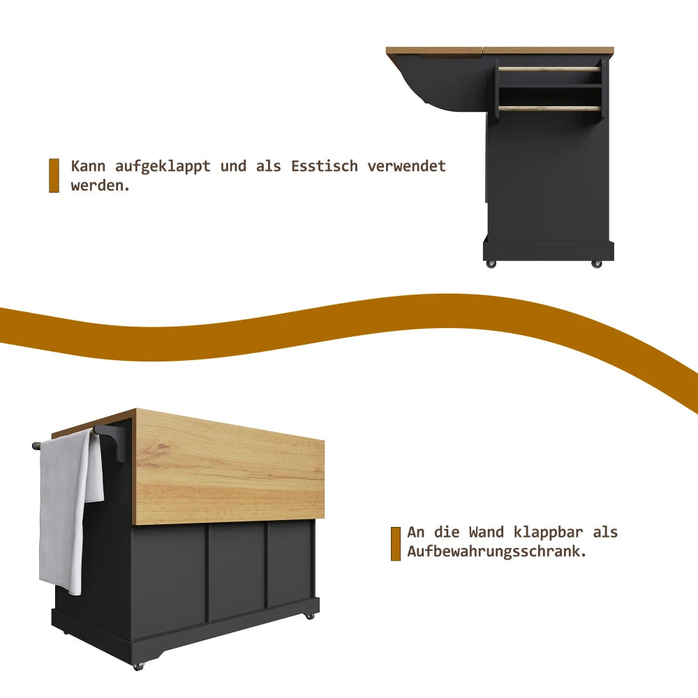 Ilo de cuisine multi-fonctionnel pour petit appartement