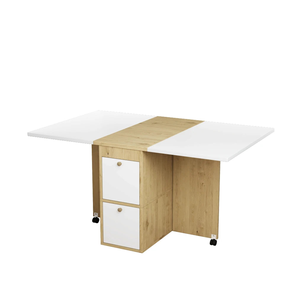 Meuble Muti-fonctionnel en bois avec chaises et rangements