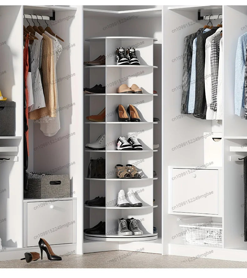 Armoire à chaussures rotative à 7 niveaux