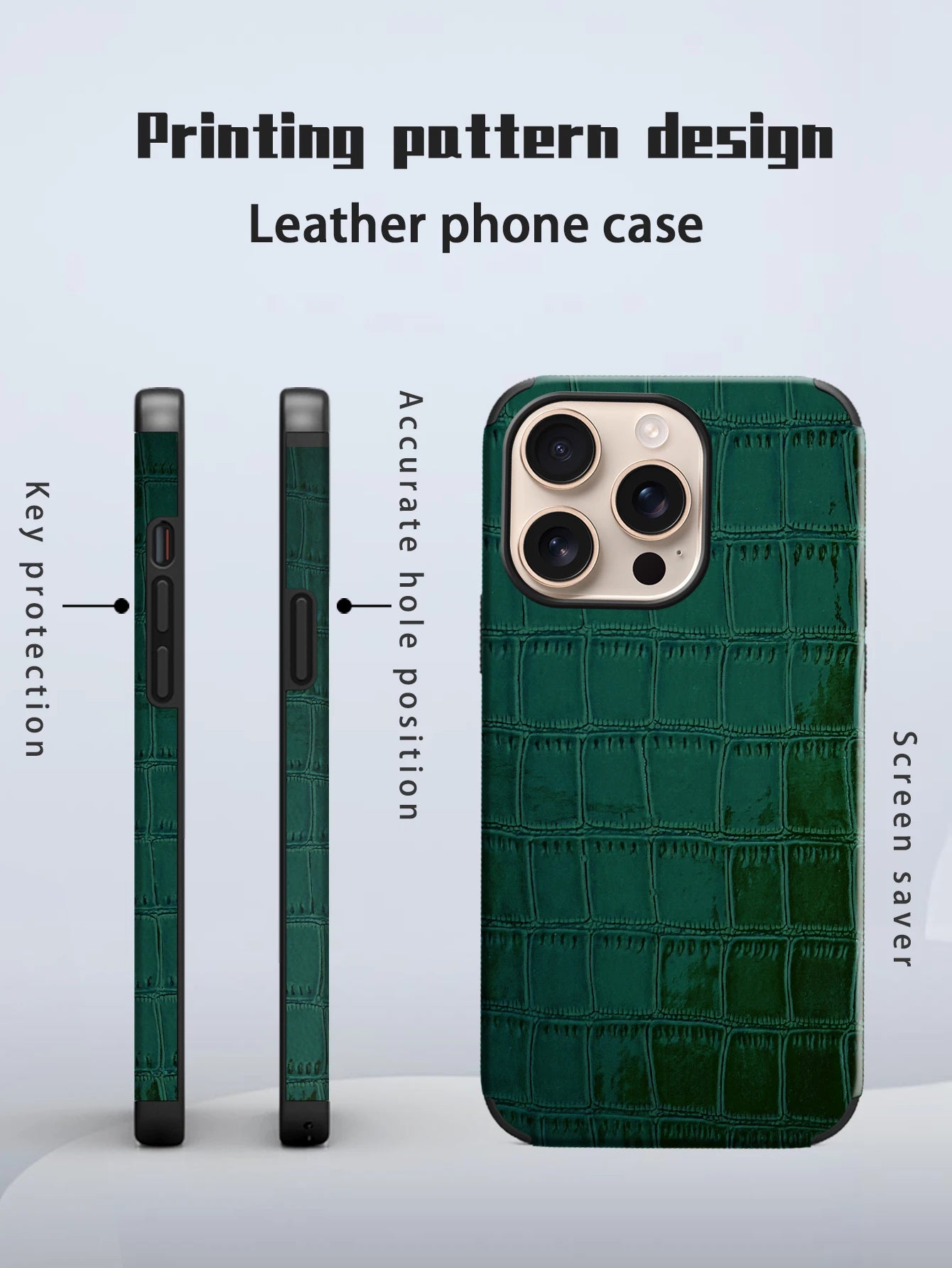 Coque style croco shiny