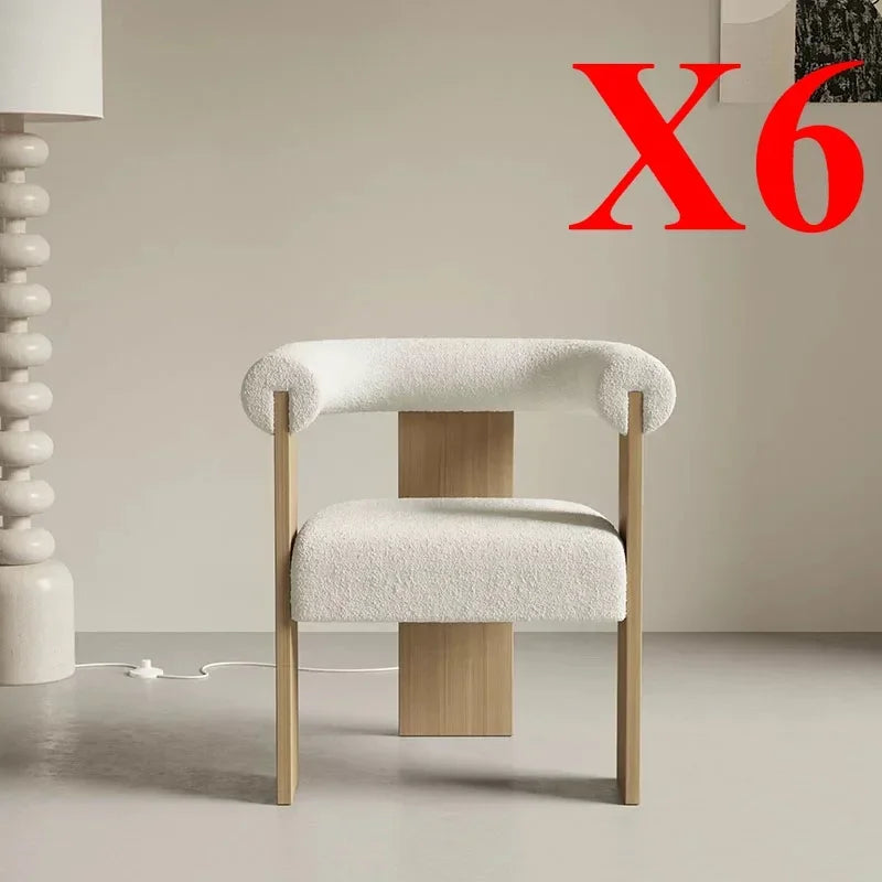 Chaises de salon finitions bois