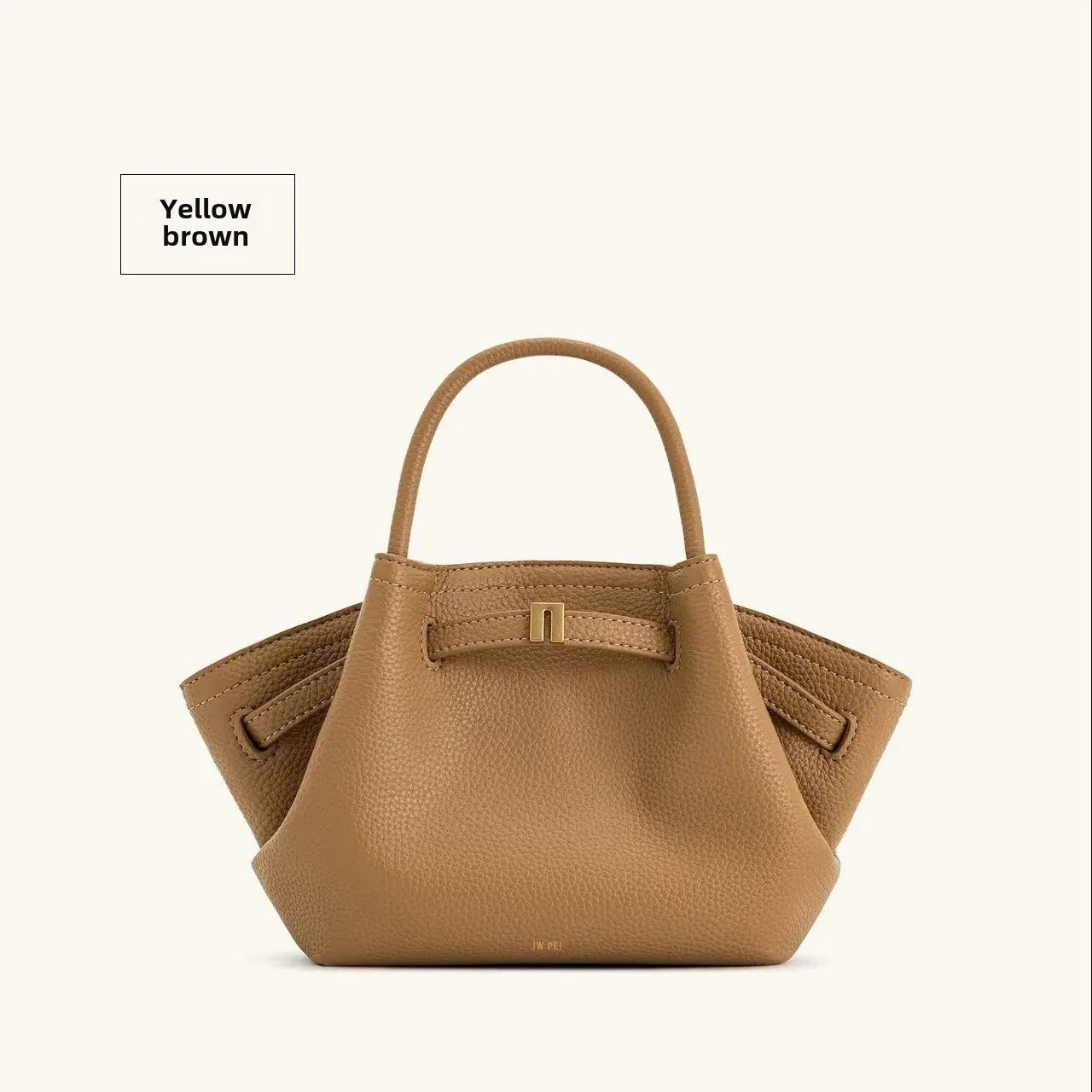 JW PEI Hana Genuine Leather Dumpling Bag Soft Vintage Tote Women's Shoulder Satchel Versatile Commuter Bag in Large And Small Si