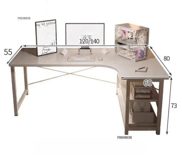 Bureau d'angle Nordique en bois