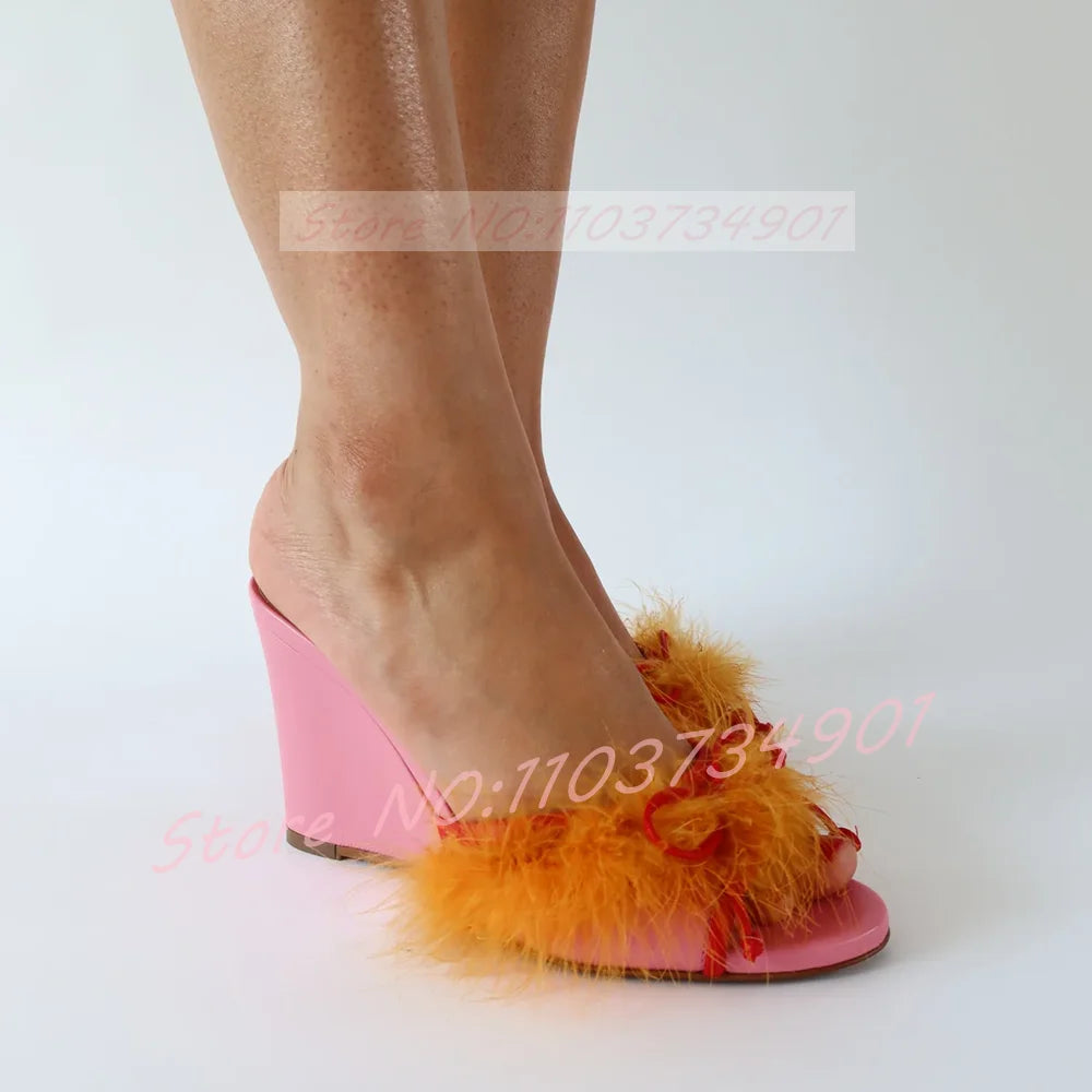 Talons avec avant en fourrure