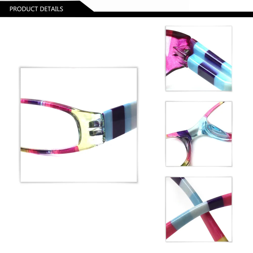 Lunettes de vue vintage à carreaux
