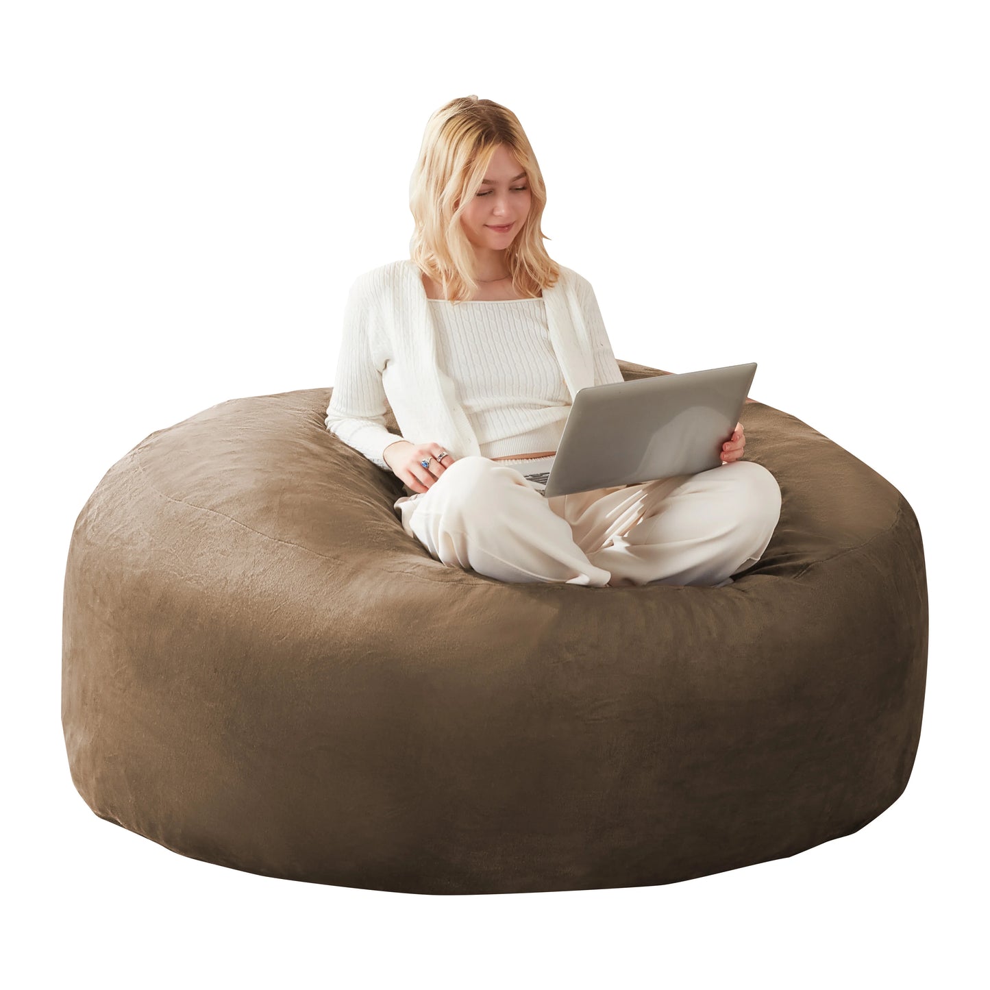Grand Pouf comfortable de 90cm