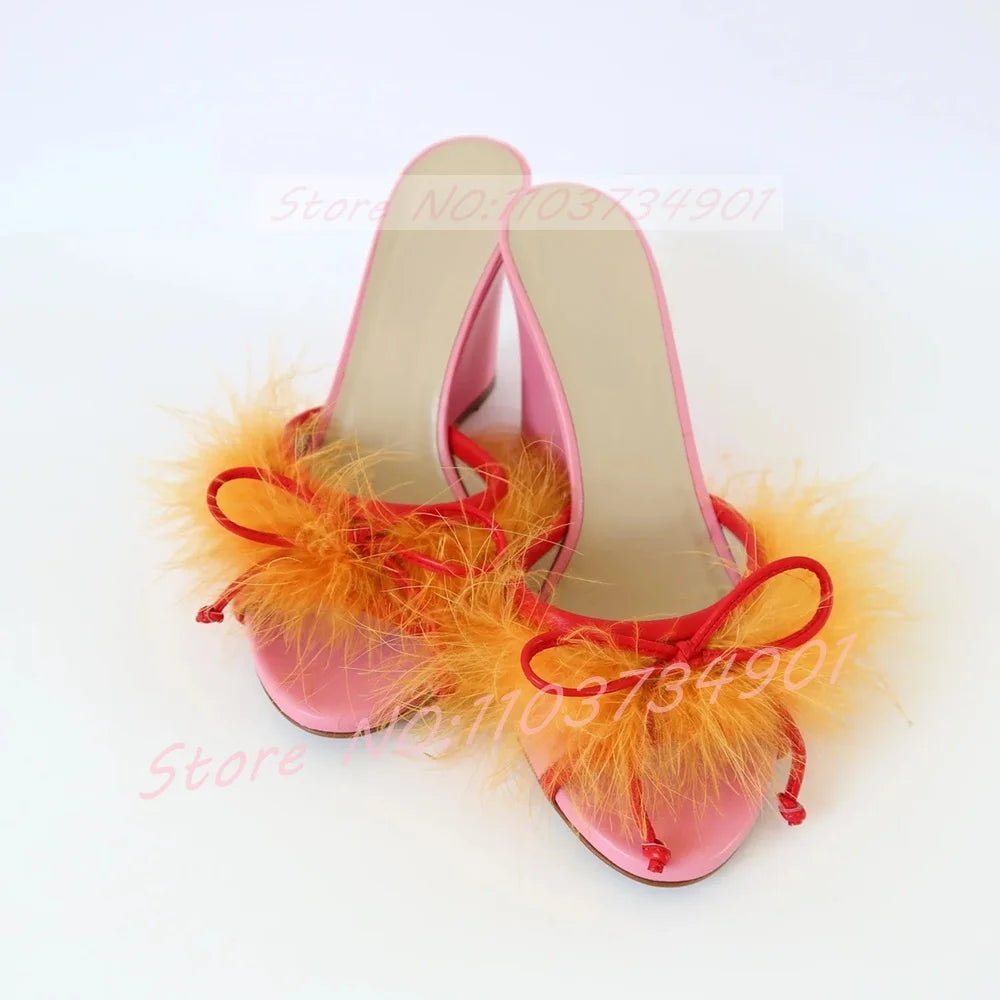 Talons avec avant en fourrure