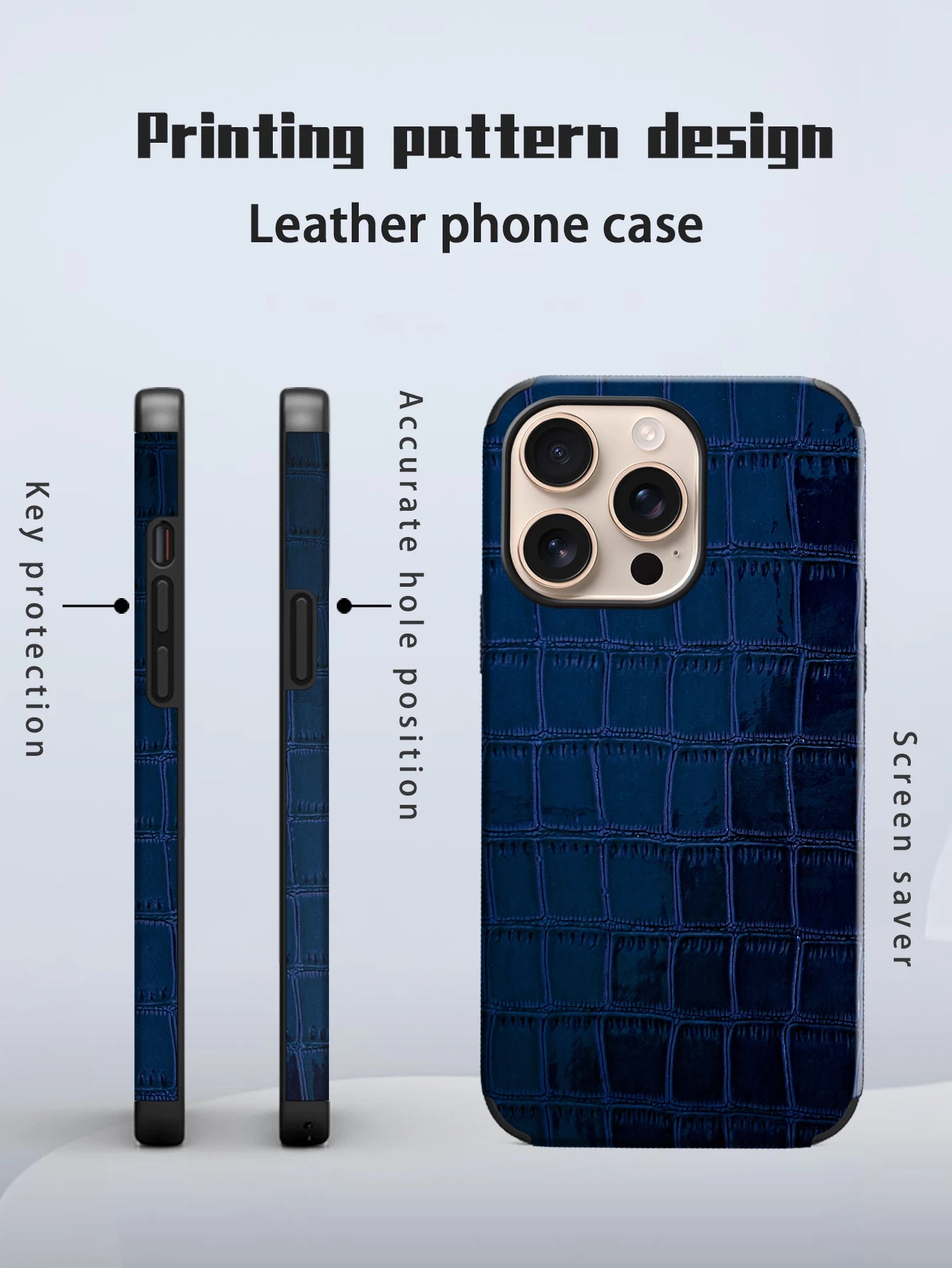 Coque style croco shiny