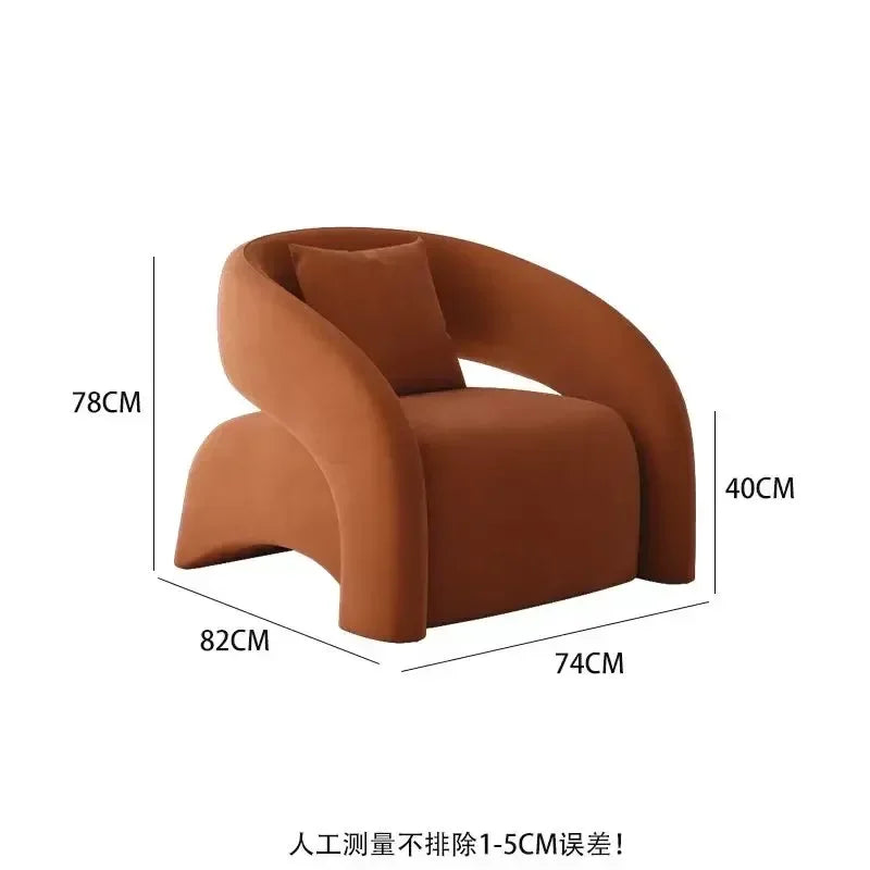 Chaise de salon minimaliste scandinave moderne