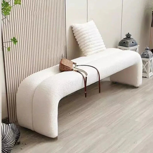 Banc d'entrée en cachemire