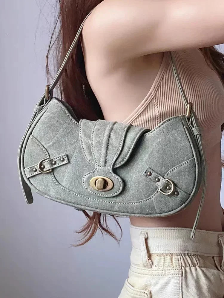 Y2k Shoulder Bag khaki