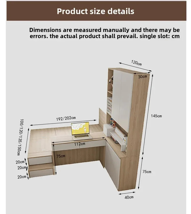 Tatami avec bureau et bibliothèque pour petit appartement
