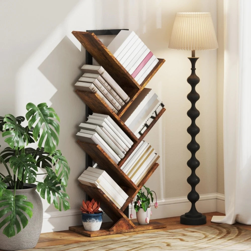 Bibliothèque moderne en bois