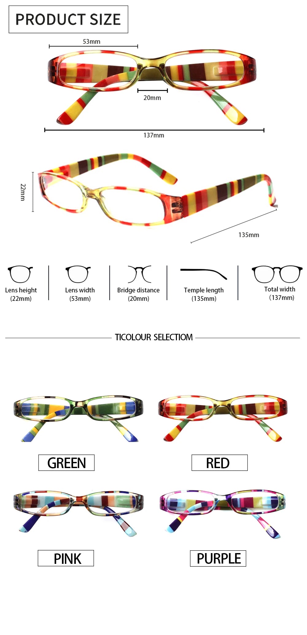 Lunettes de vue vintage à carreaux