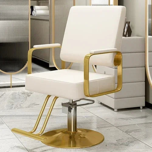 Chaise de salon simple au finitions métalliques