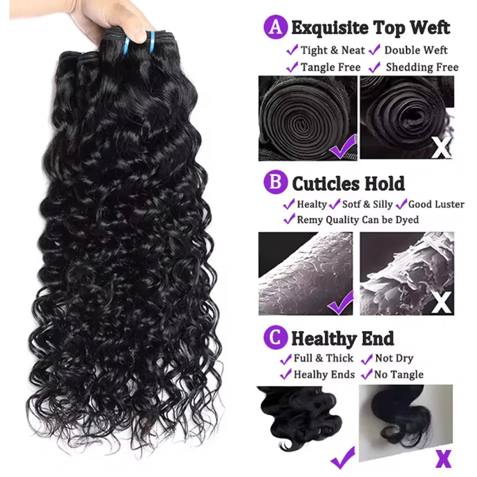 Extensions RAW HAIR "Brazilian Wave"