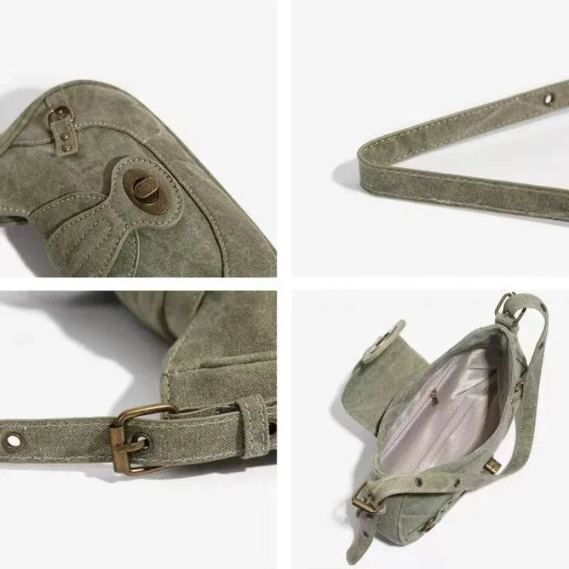 Y2k Shoulder Bag khaki