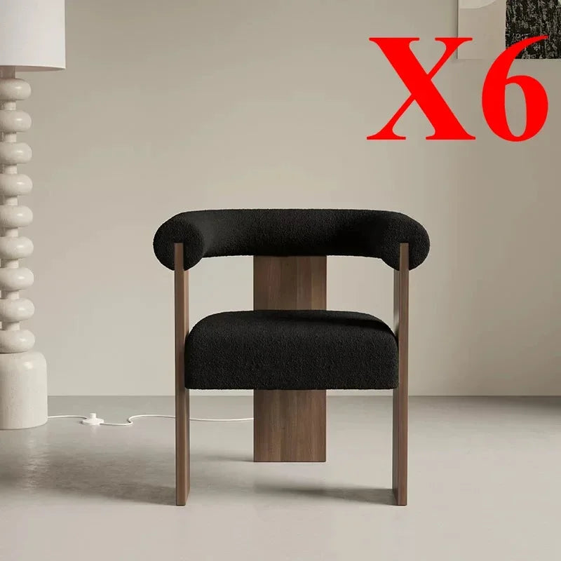 Chaises de salon finitions bois