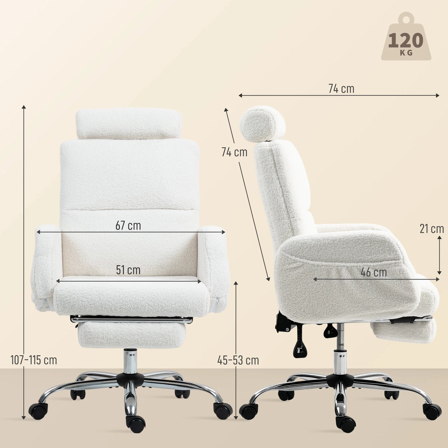 Chaise de bureau réglable