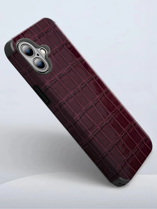 Coque style croco shiny