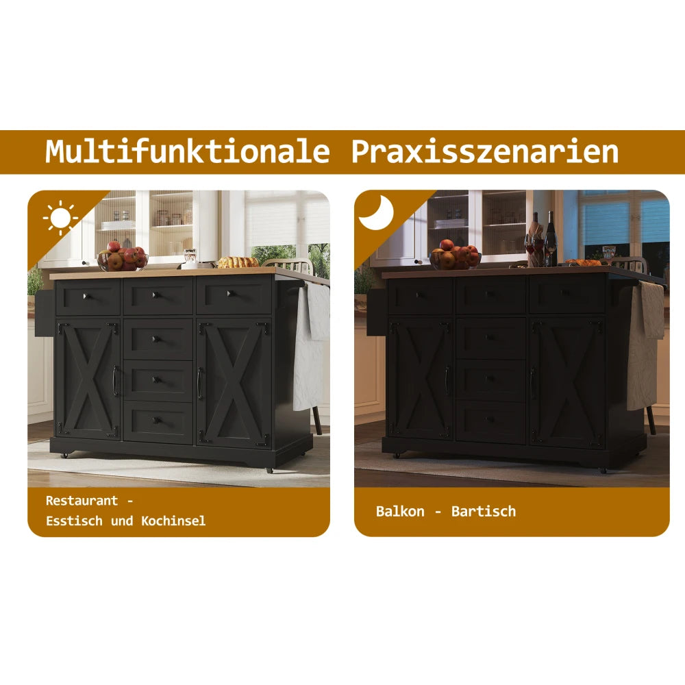 Ilo de cuisine multi-fonctionnel pour petit appartement