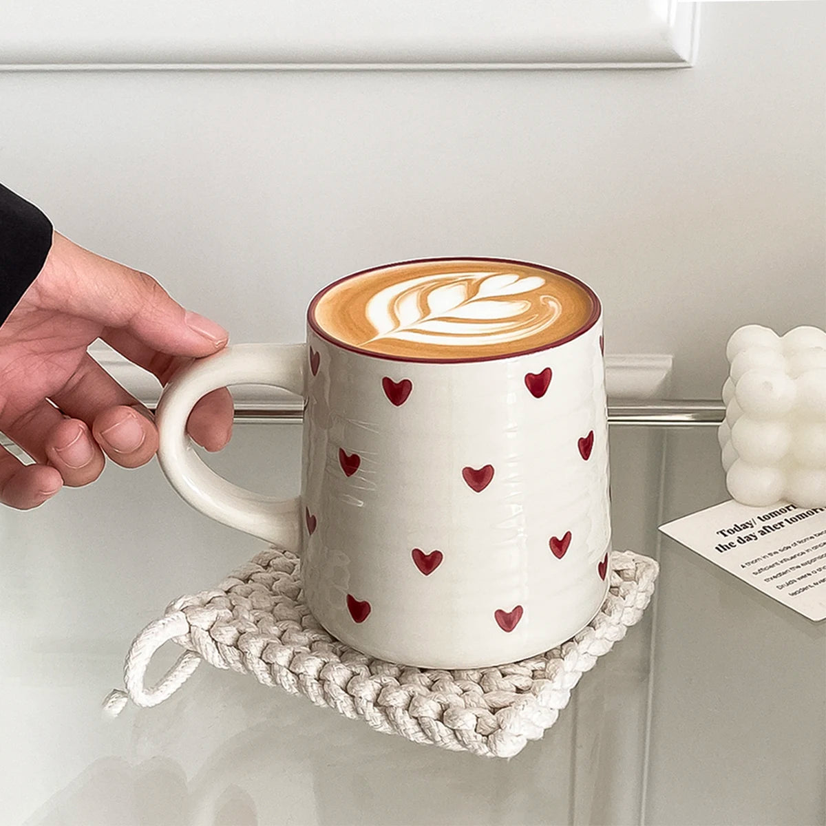 Mug avec des petits coeurs