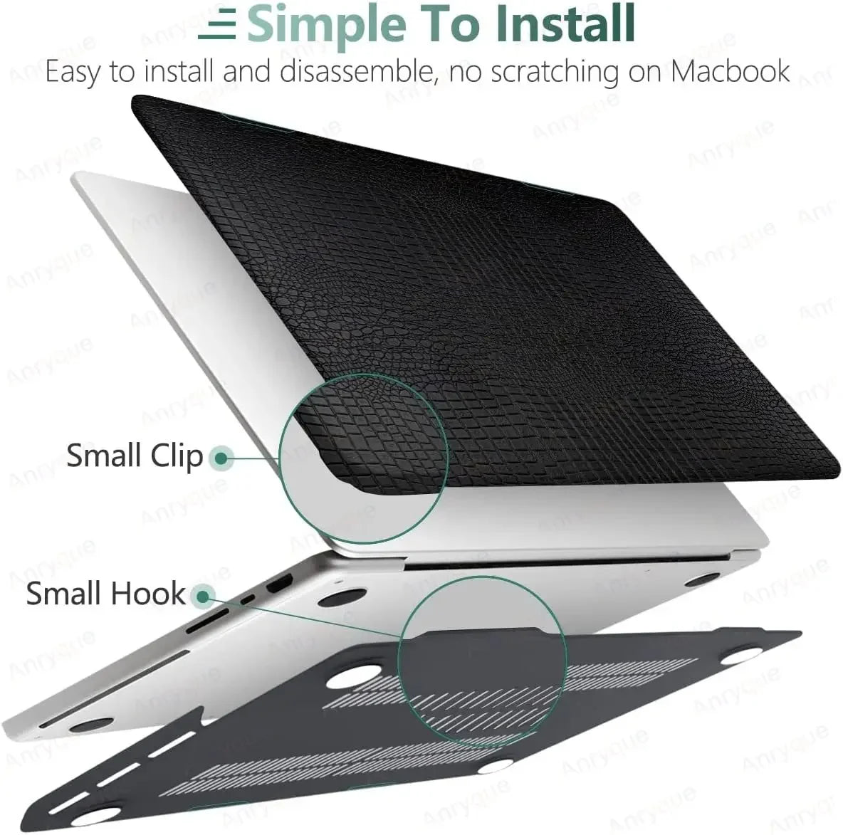Coque motif croco pour Macbook Waterproof
