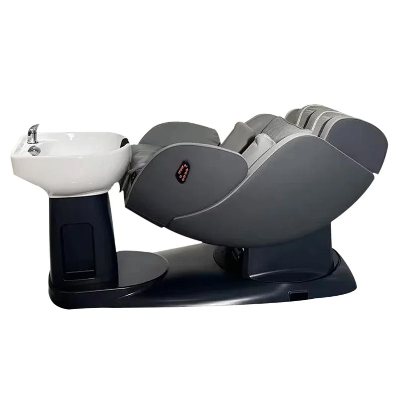 Chaise de Shampoing pour salon de coiffure en forme de fleur