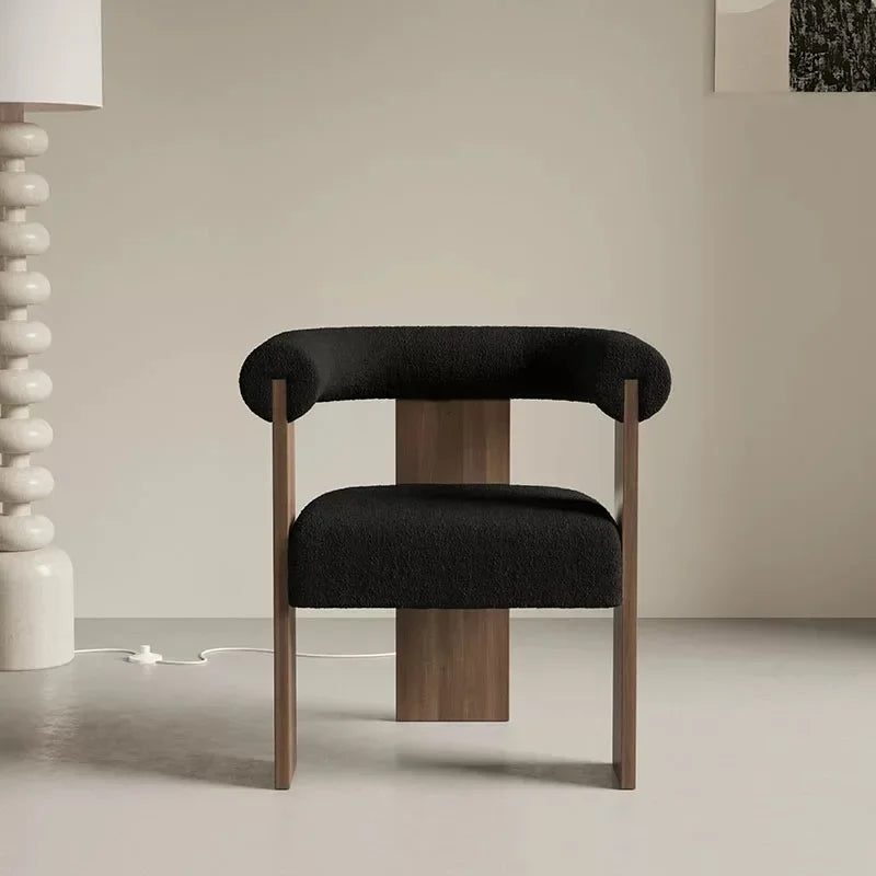 Chaises de salon finitions bois