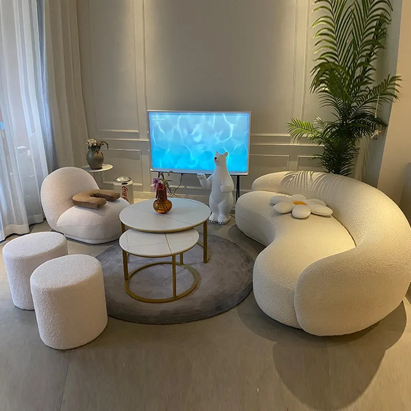 Sofas blancs et modernes