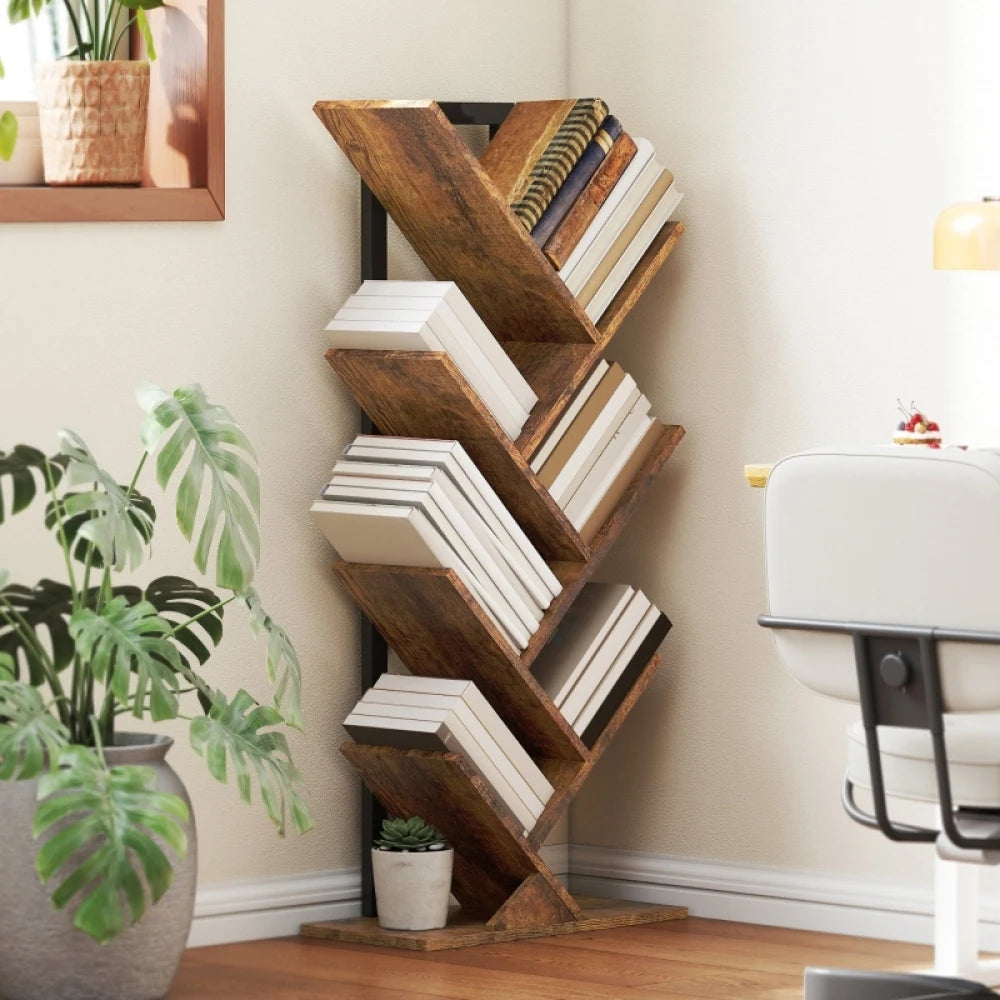 Bibliothèque moderne en bois