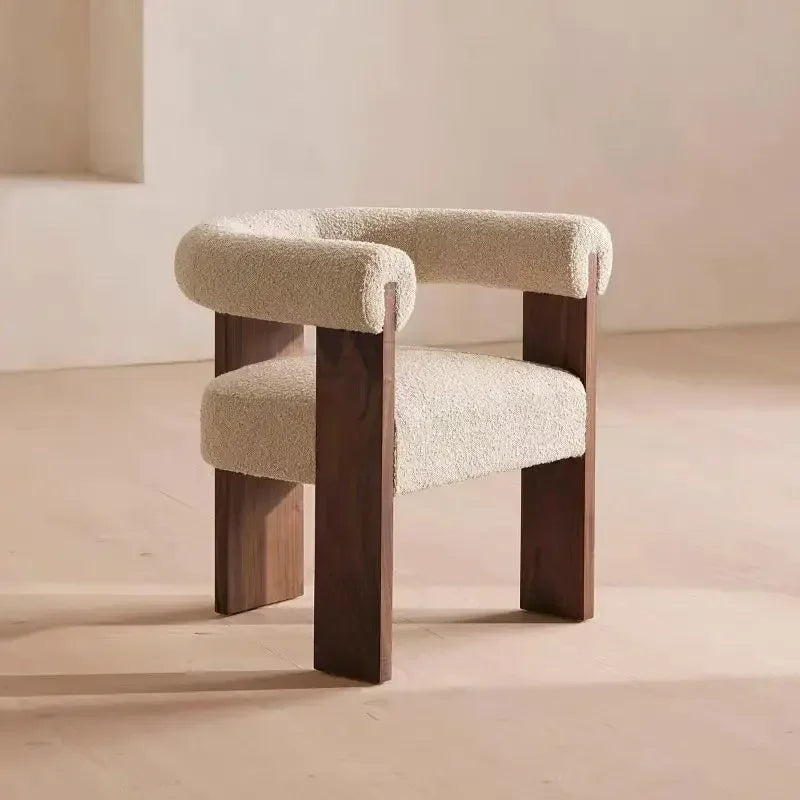 Chaises de salon finitions bois
