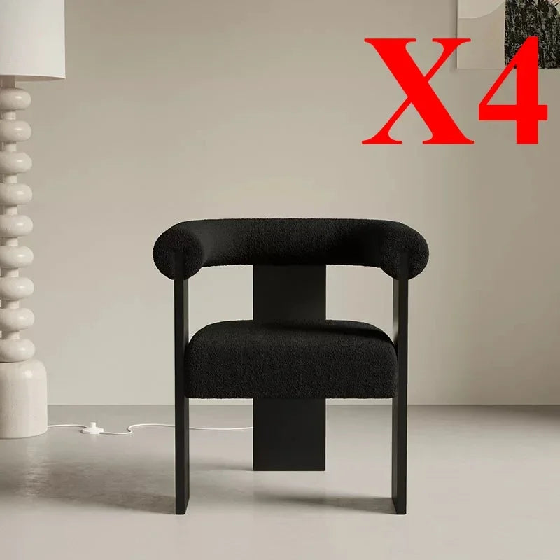 Chaises de salon finitions bois