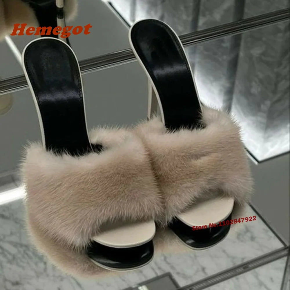 Talons plush avec fourrure