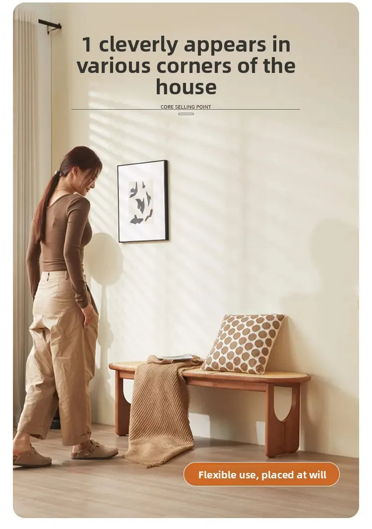 Banc au style minimaliste en bois