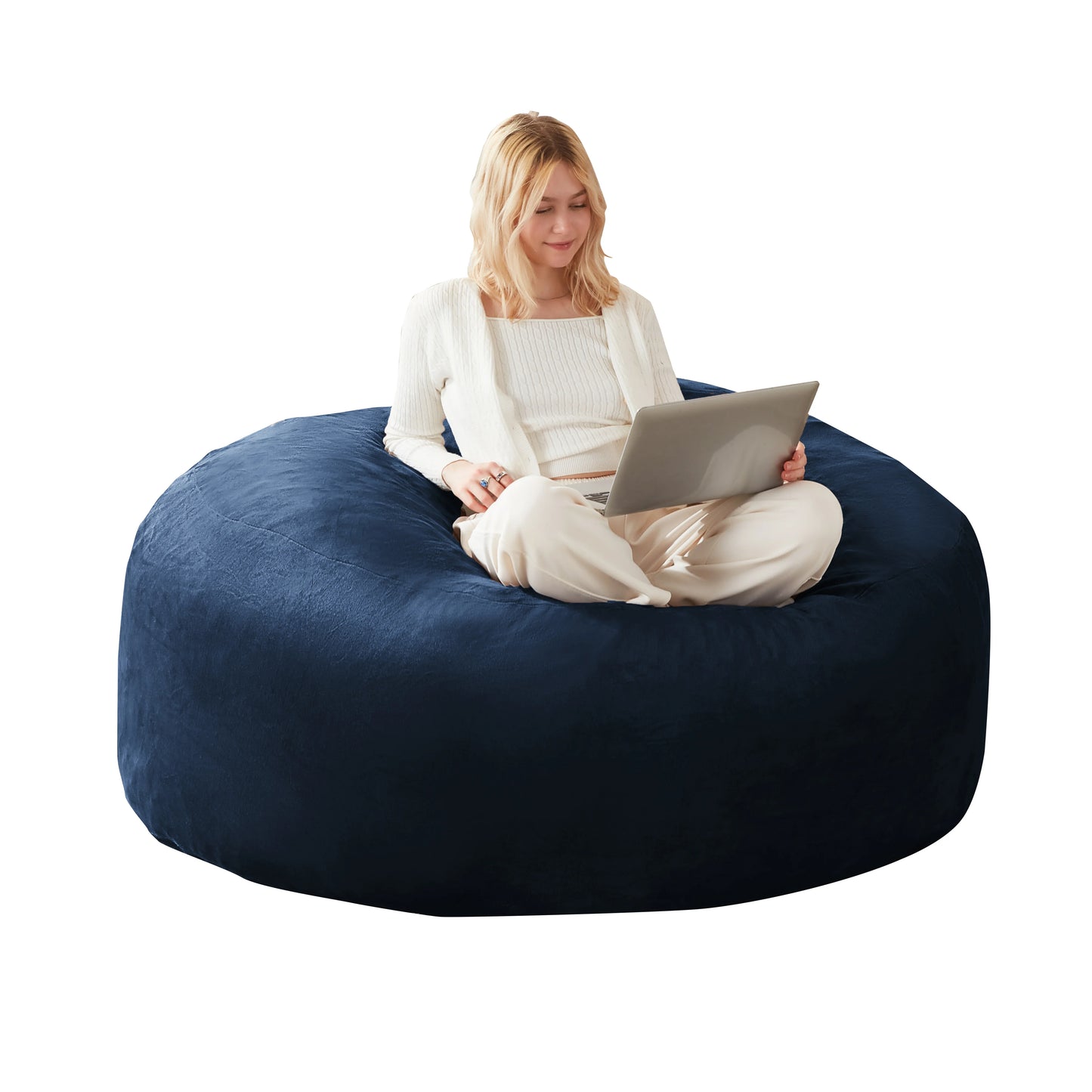 Grand Pouf comfortable de 90cm