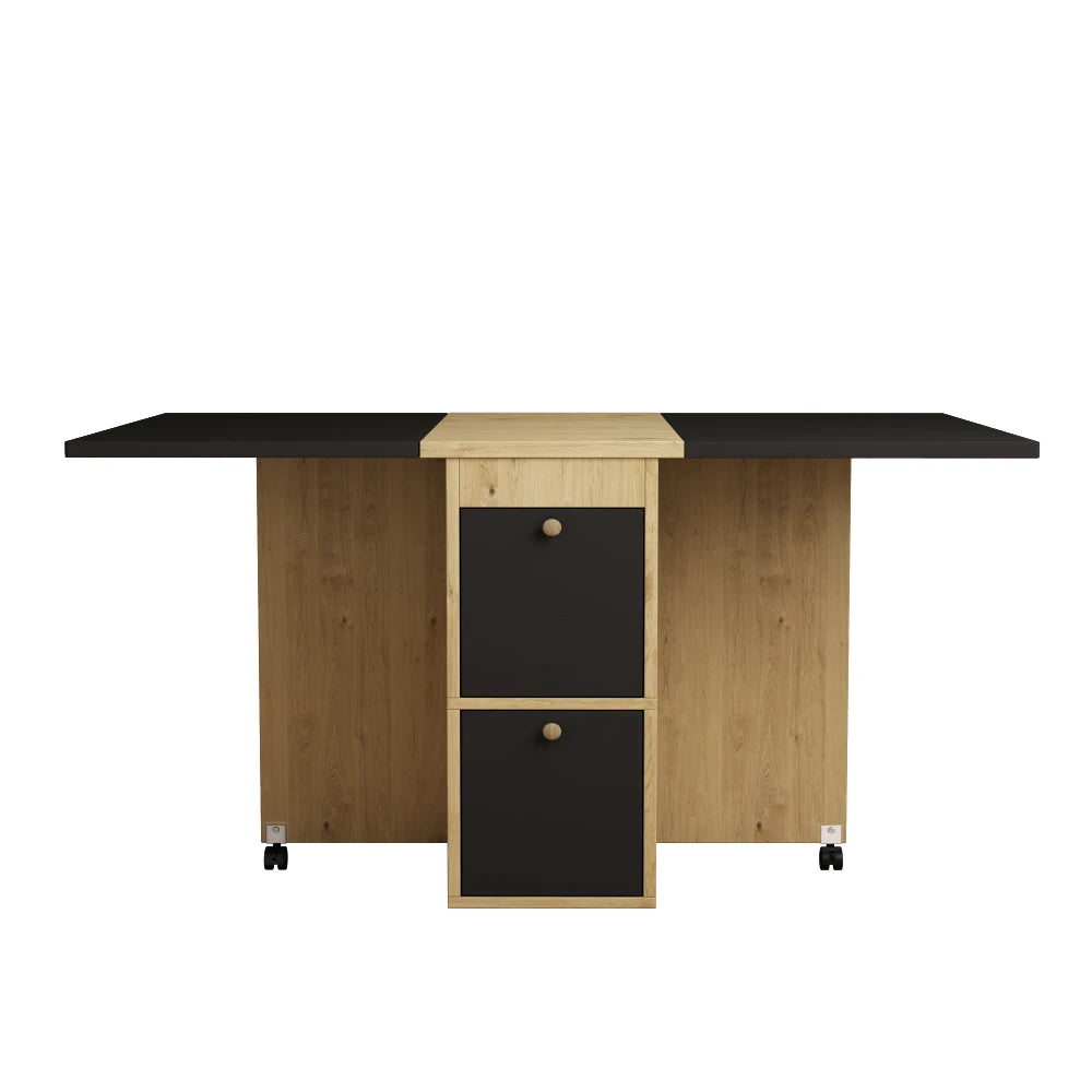 Meuble Muti-fonctionnel en bois avec chaises et rangements