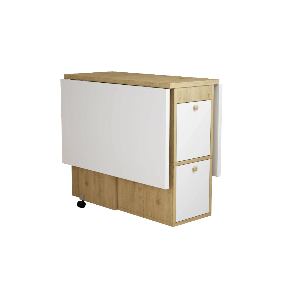 Meuble Muti-fonctionnel en bois avec chaises et rangements