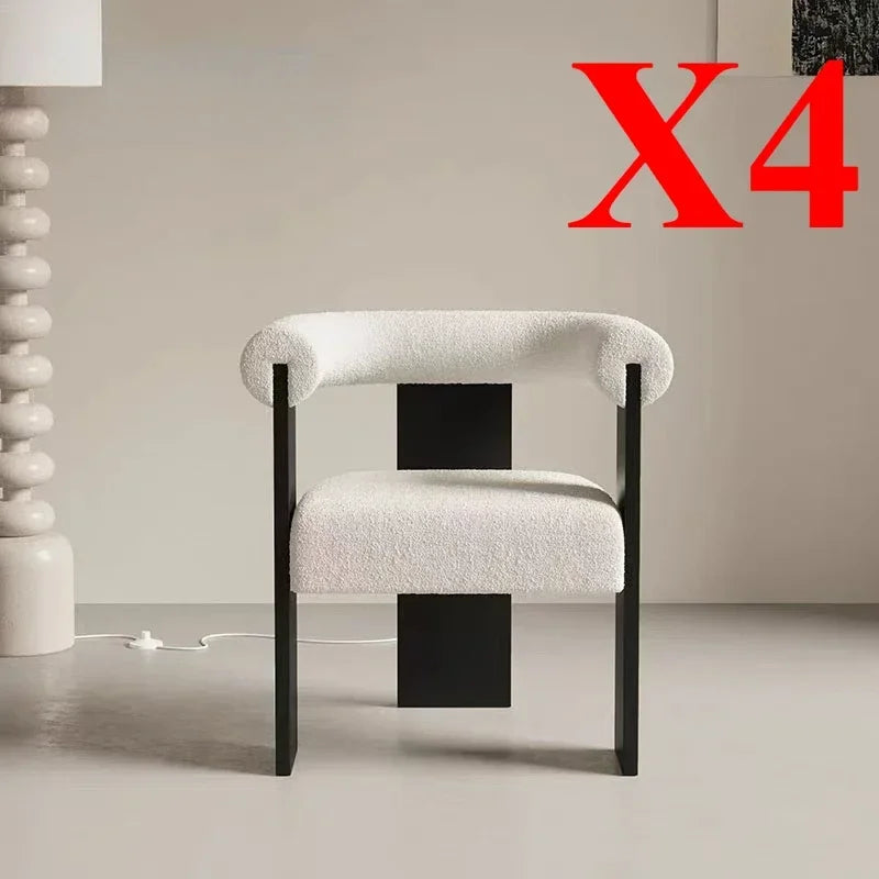Chaises de salon finitions bois