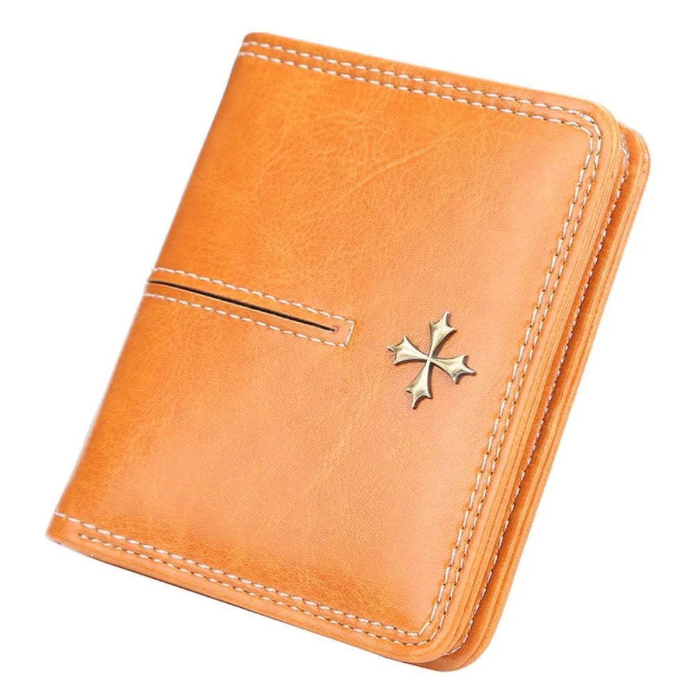 Petit portefeuille décoré d'une croix