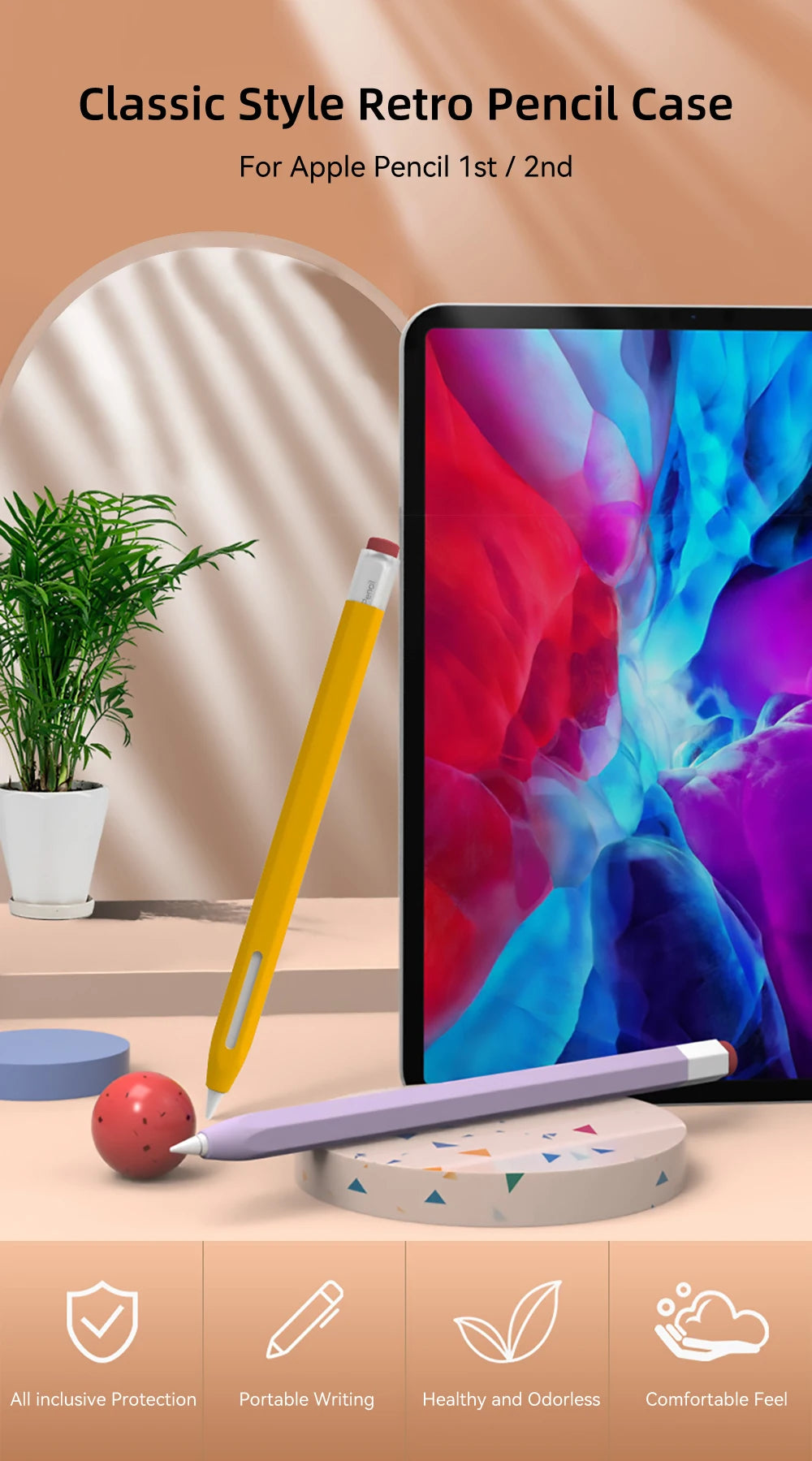 Coque style Crayon pour Apple Pencil Génération 1 et 2