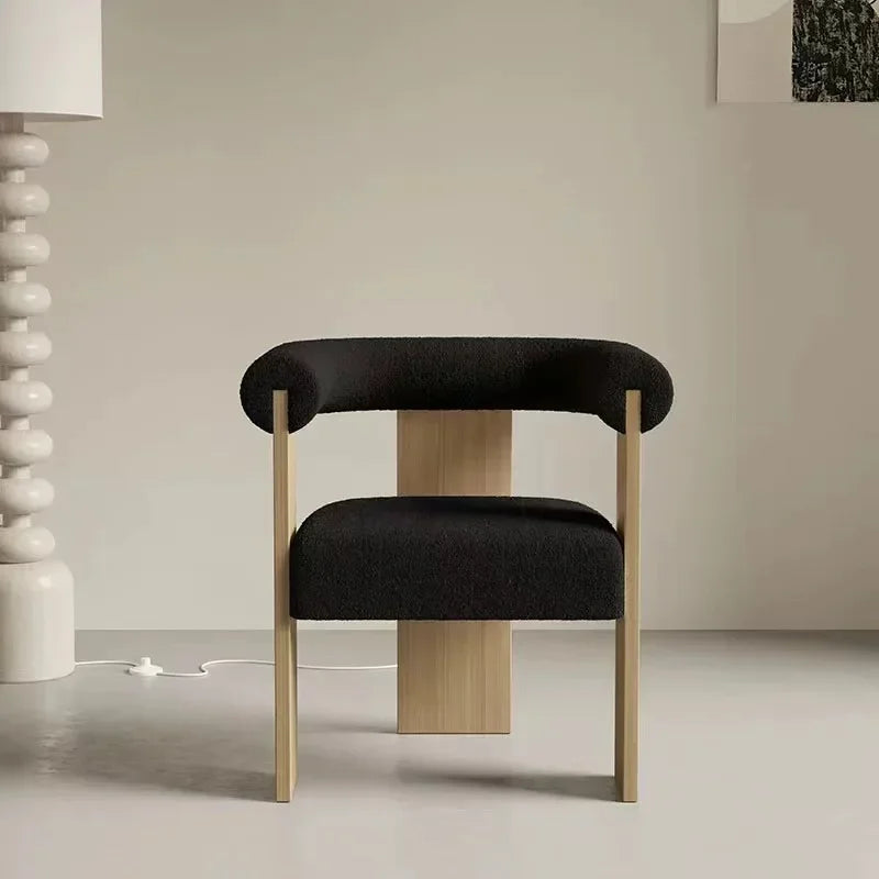 Chaises de salon finitions bois