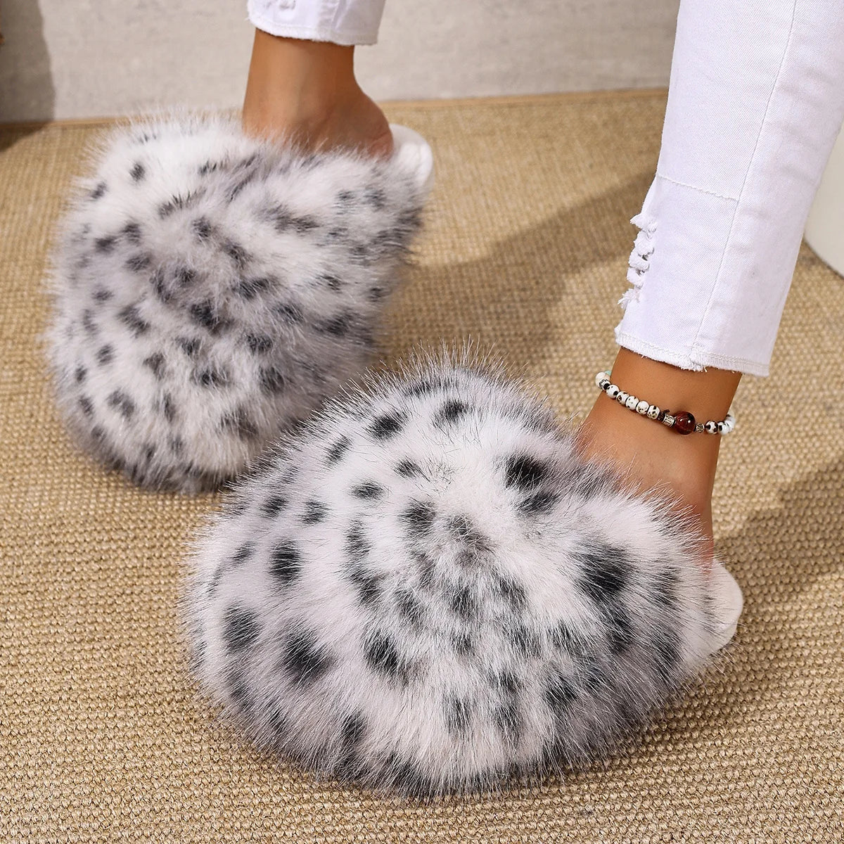 Chaussons Léopard Cozy