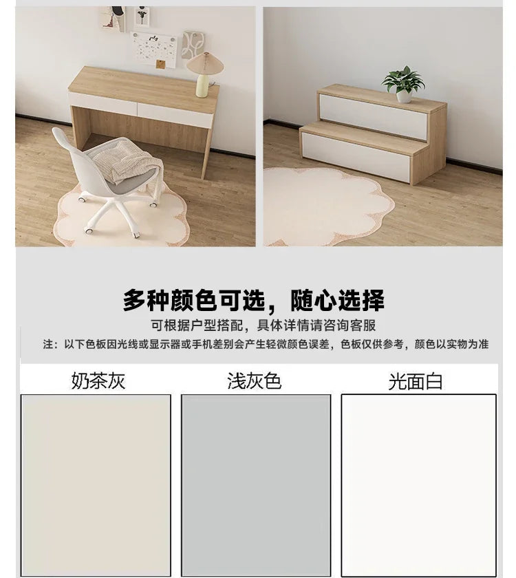 Tatami avec bureau et bibliothèque pour petit appartement