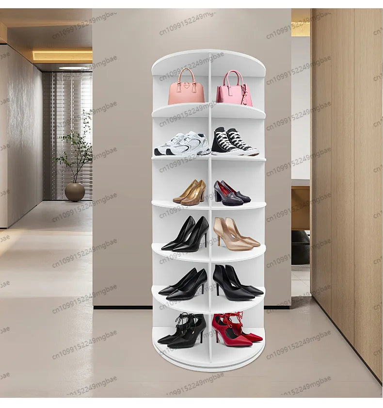 Armoire à chaussures rotative à 7 niveaux