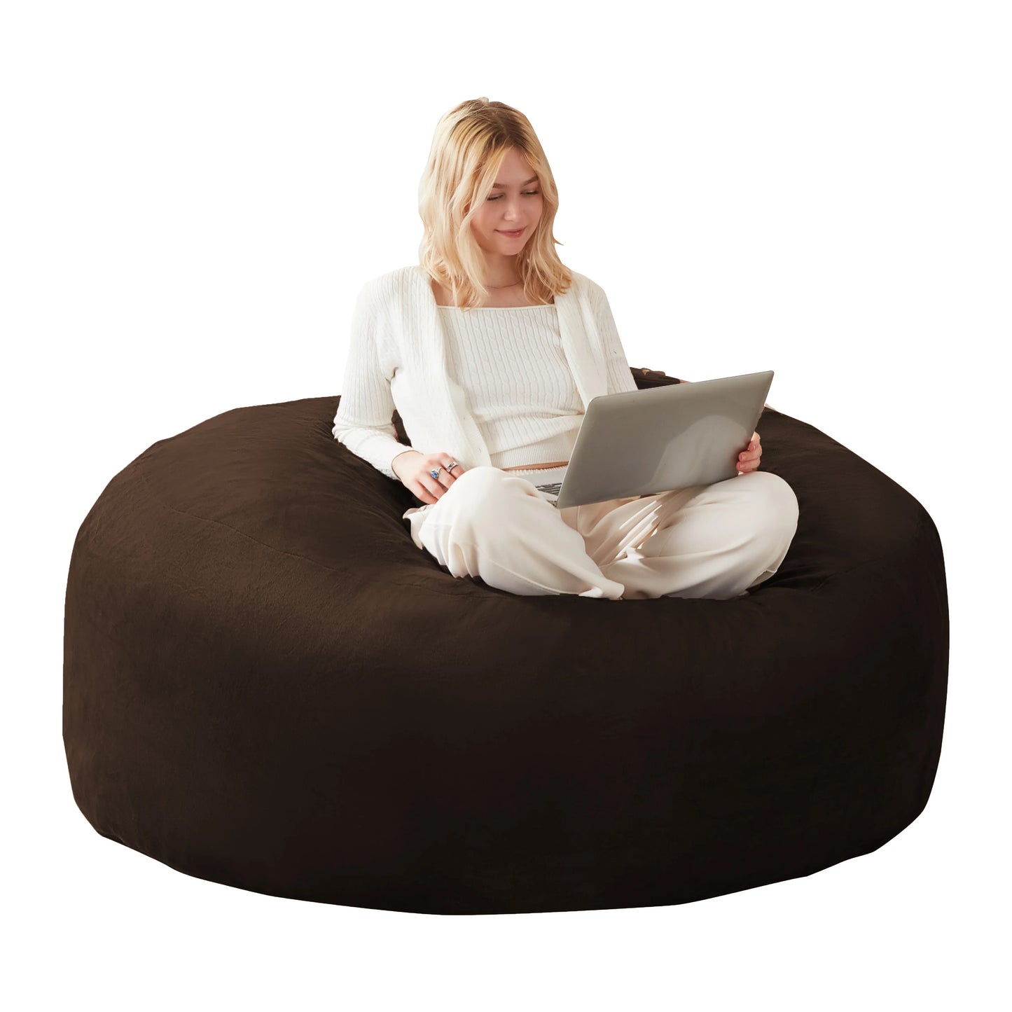 Grand Pouf comfortable de 90cm