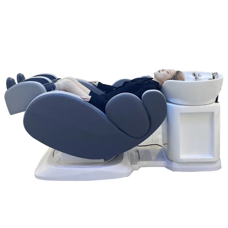Chaise de Shampoing pour salon de coiffure en forme de fleur