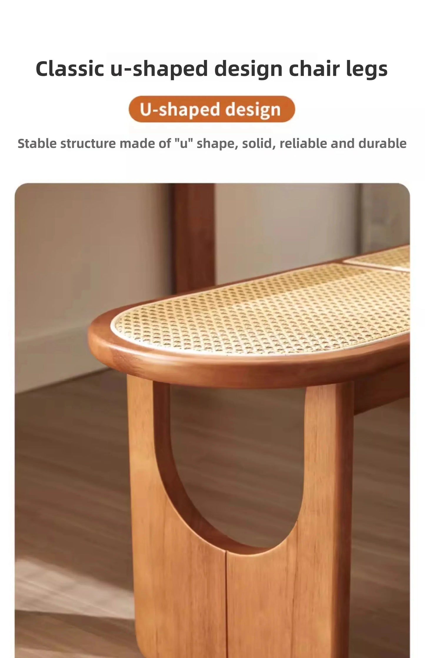 Banc au style minimaliste en bois